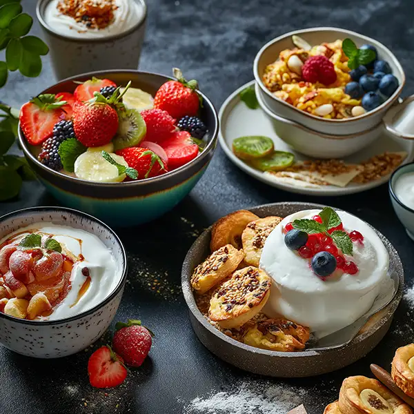 Photo of yoghurt and fruit