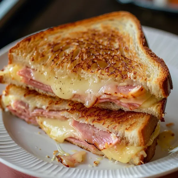 Photo of ham and cheese toastie